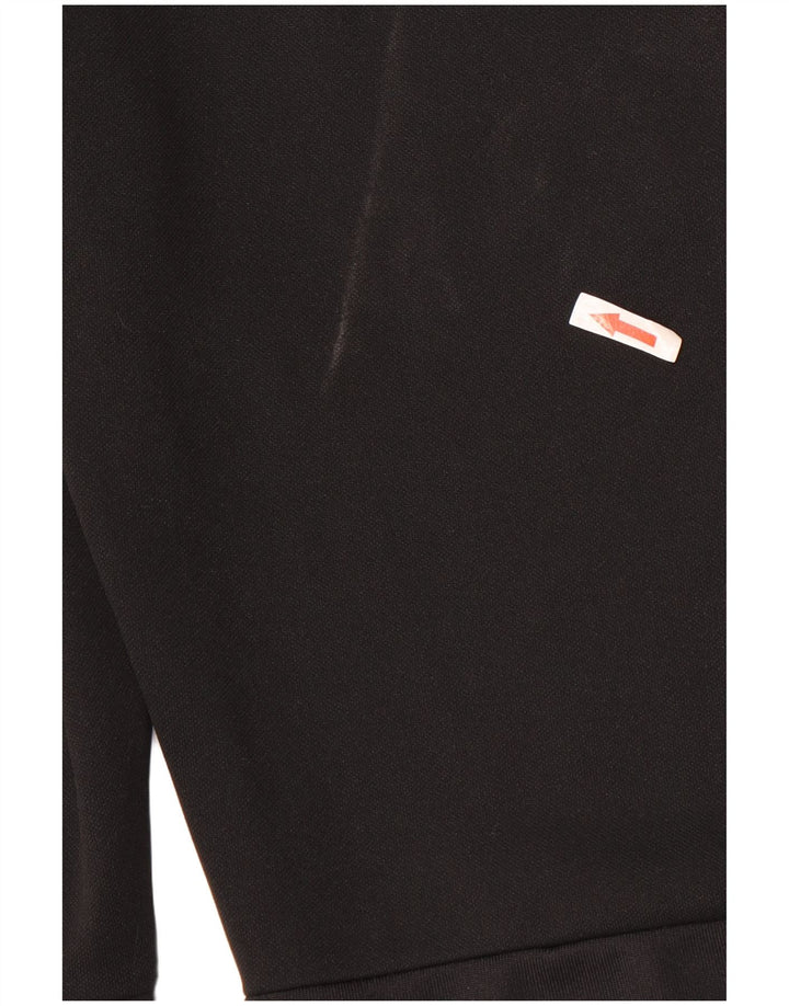 Calça de treino masculina Adidas Climalite grande poliéster colorblock preto