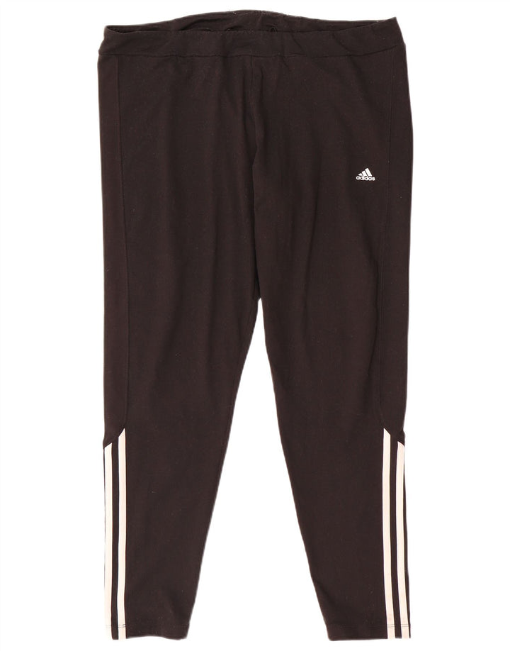 Leggings Adidas Climalite Feminina UK 20/22 XL Preto Poliéster