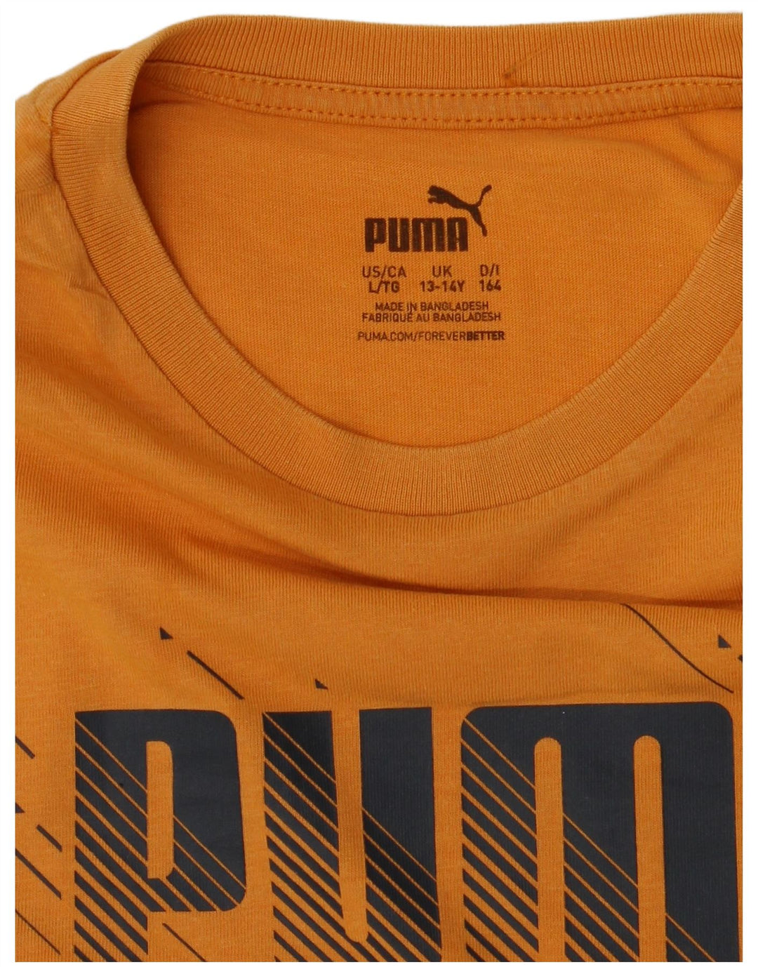 Camiseta Puma Menino Graphic 13-14 Anos Laranja