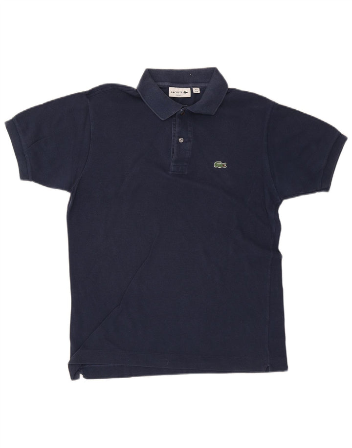 Camisa polo masculina Lacoste Classic Fit tamanho 4 médio azul marinho