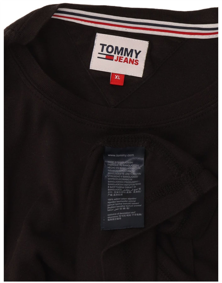 Tommy Hilfiger Mens Top Manga Longa XL Cinza Algodão