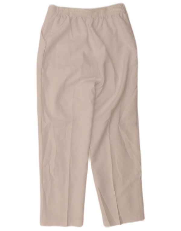 Calça feminina reta casual Marks & Spencer Reino Unido 8 pequena W26 L25 branca
