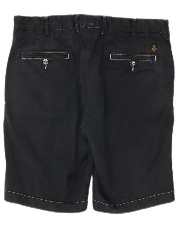 Shorts chino masculino Refrigiwear IT 50 grande W34 algodão azul marinho