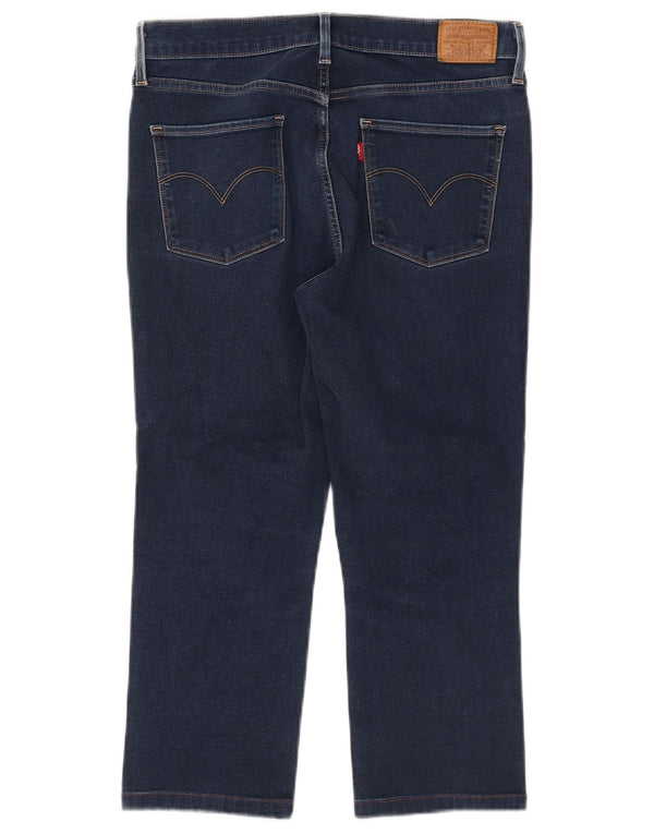 Calça Jeans Capri Feminina Levi's W30 L21 Azul Algodão