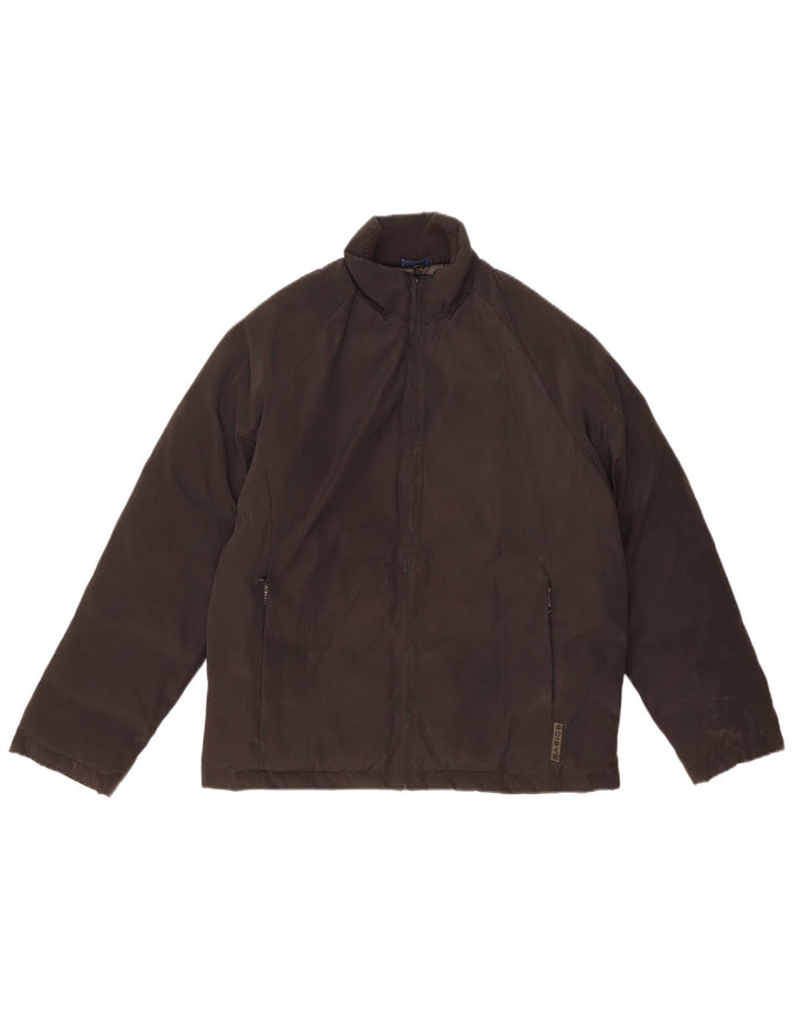 Jaqueta acolchoada masculina Oasis UK 38 nylon preto médio