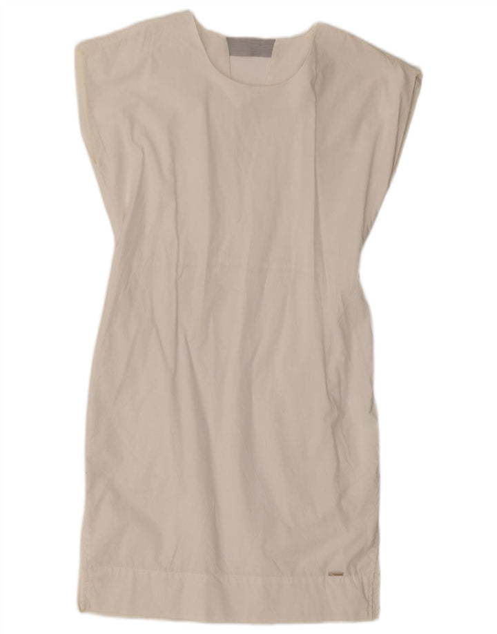 Woolrich vestido feminino oversized sem mangas UK 6 XS branco