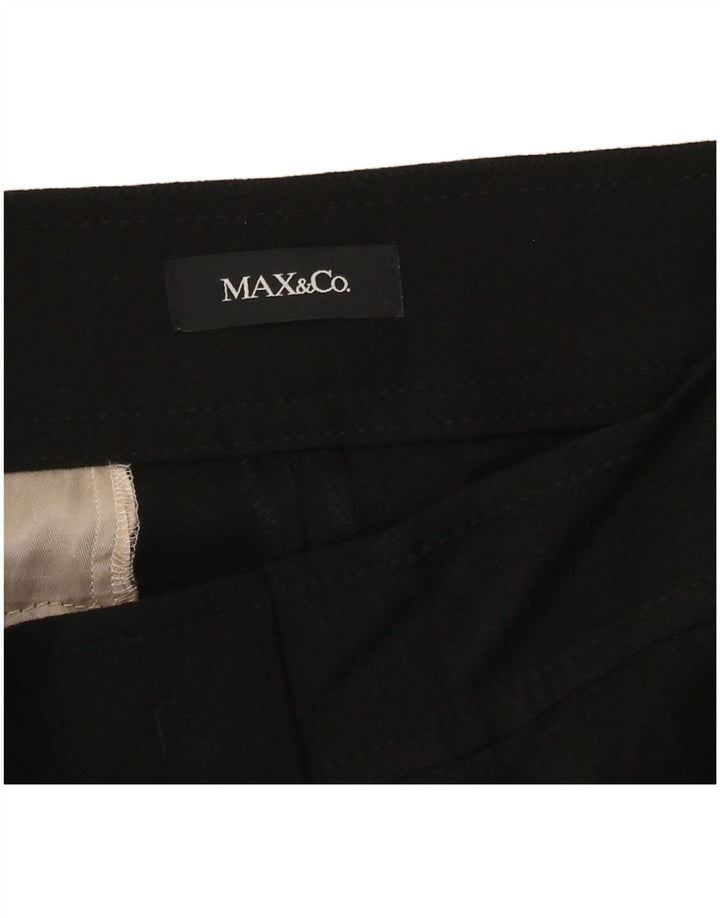 Calça chino reta feminina Max & Co. W30 L27 preta