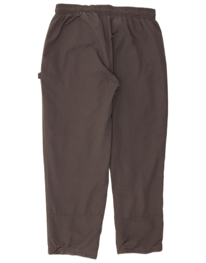 Calça de treino masculina Adidas grande poliéster cinza