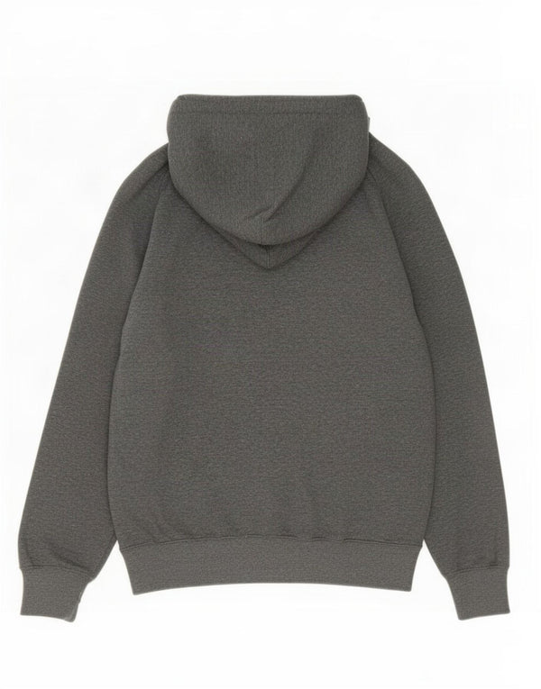 Jumper masculino com capuz gráfico Champion cinza médio algodão colorblock