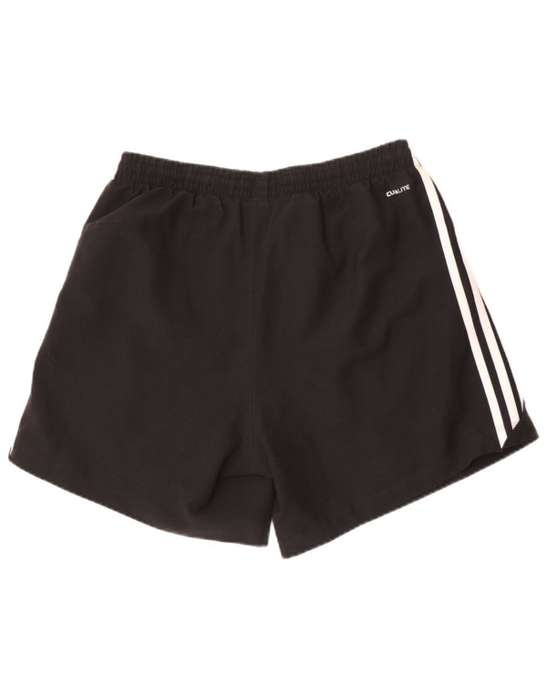 Shorts esportivos masculinos Adidas médio preto poliéster