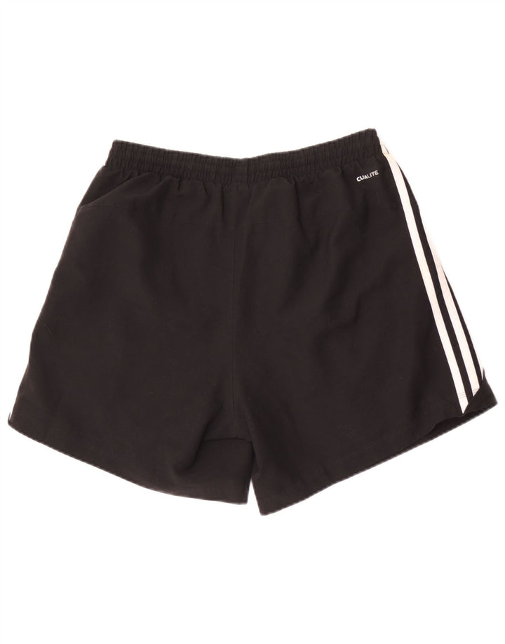Shorts esportivos masculinos Adidas médio preto poliéster