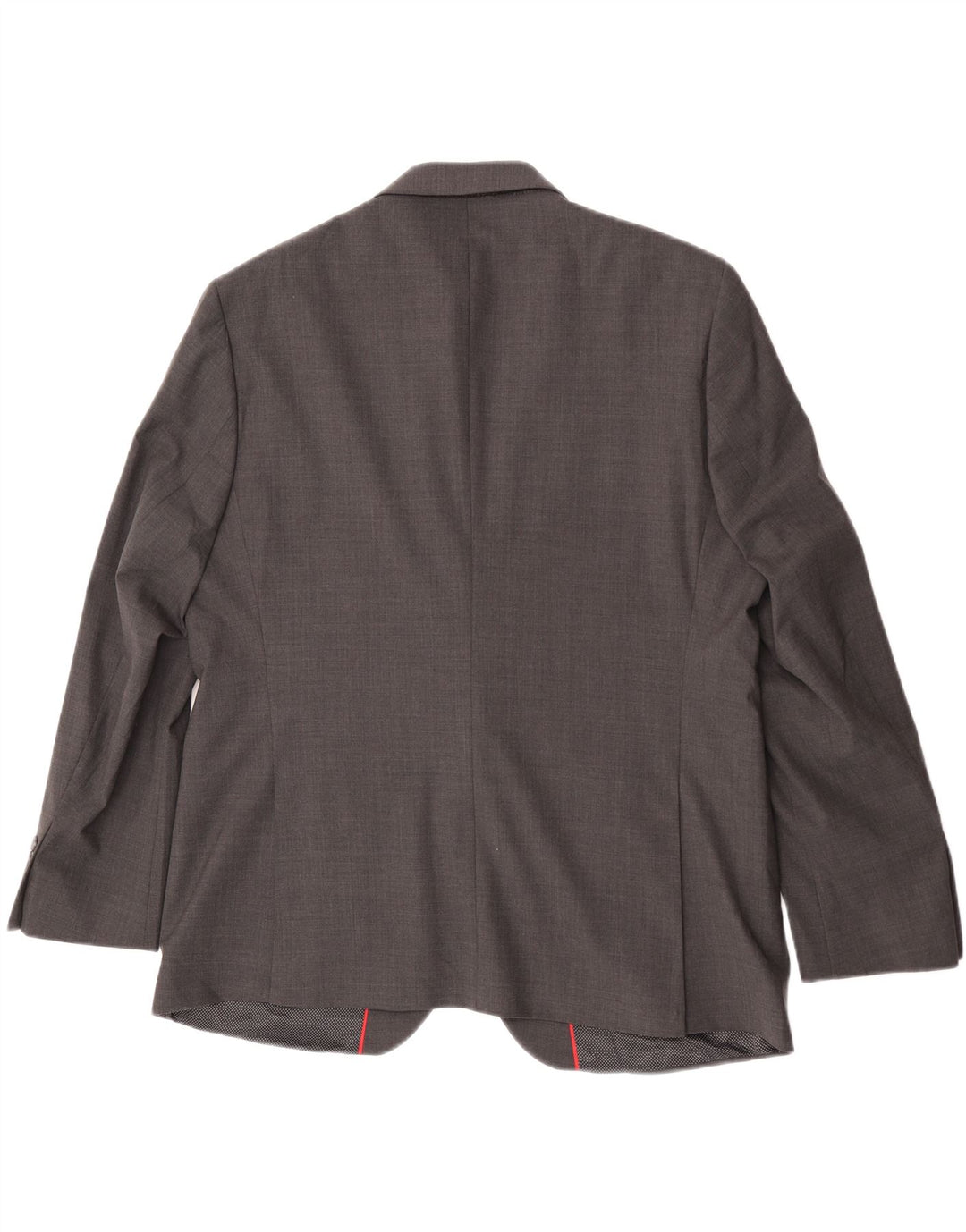 Jaqueta blazer masculina de 2 botões Marks & Spencer UK 44 XL cinza xadrez lã