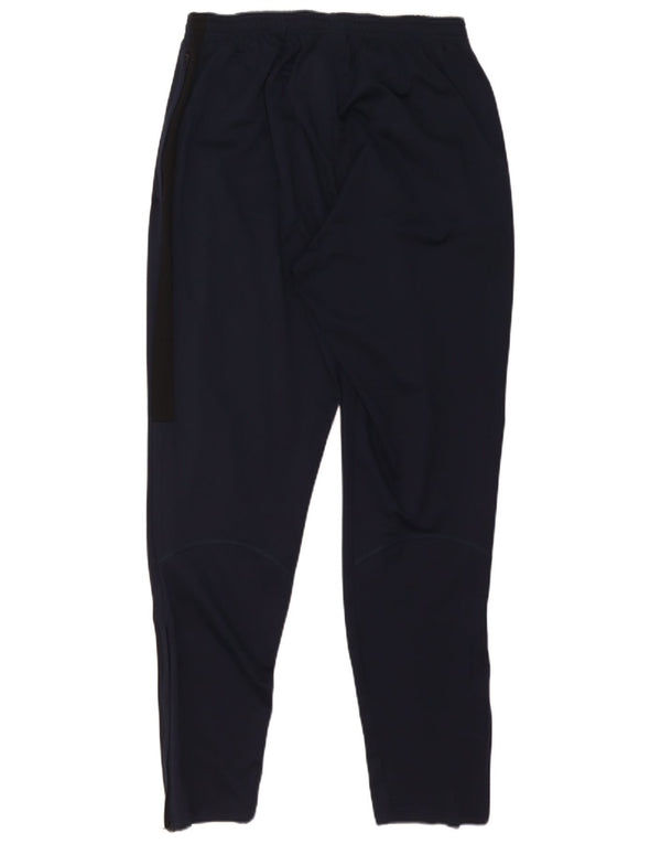 Calça de treino masculina Nike Dri Fit médio azul marinho colorblock poliéster