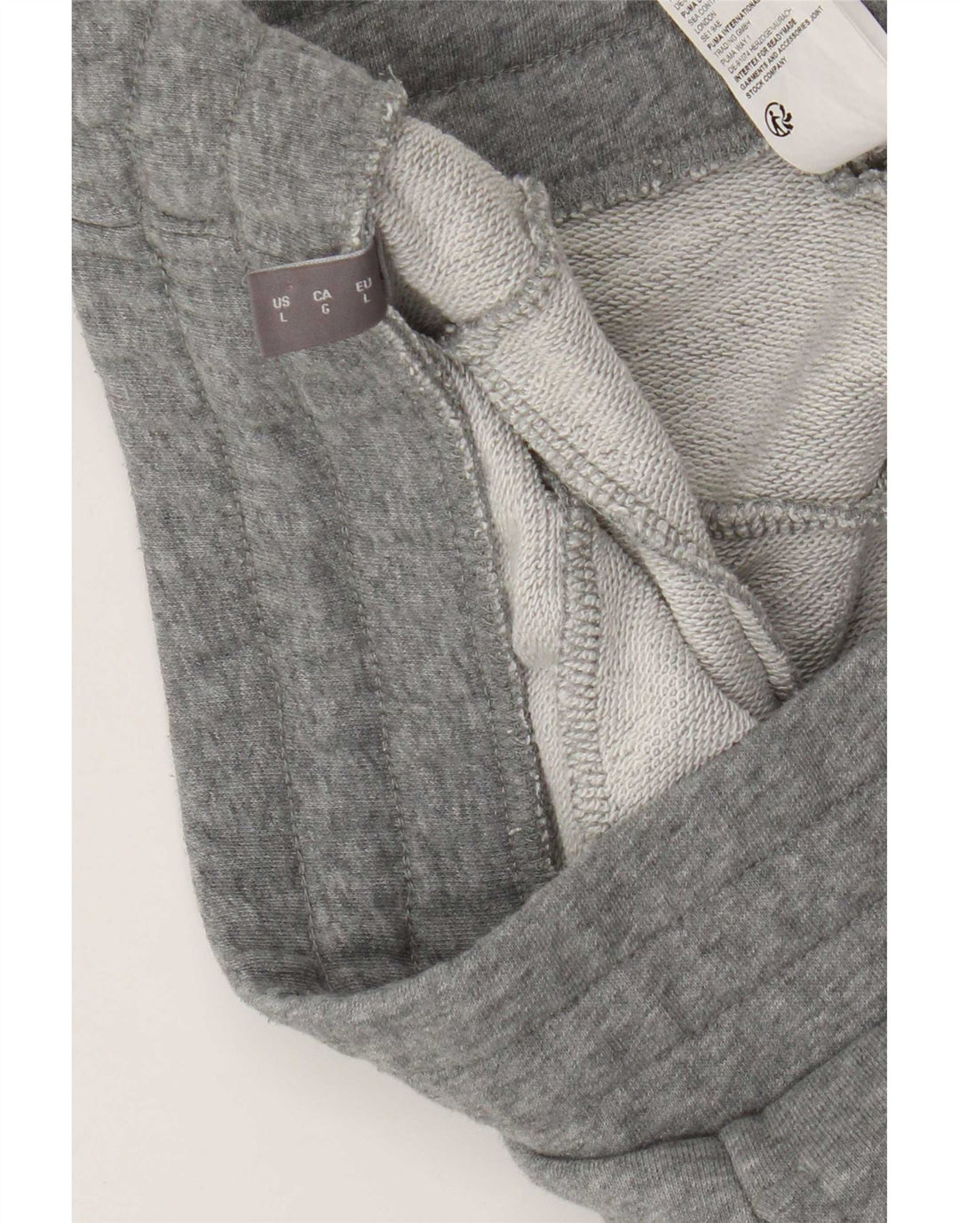 Calça esportiva masculina Puma Joggers grande algodão cinza