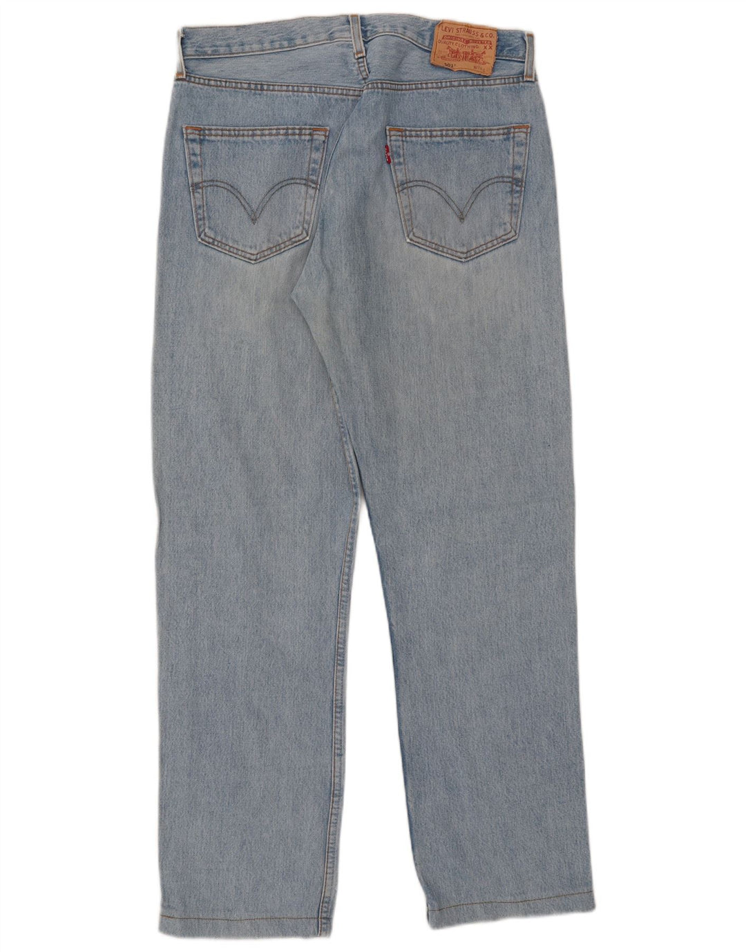Levi's Masculino 501 Straight Jeans W34 L36 Azul Algodão