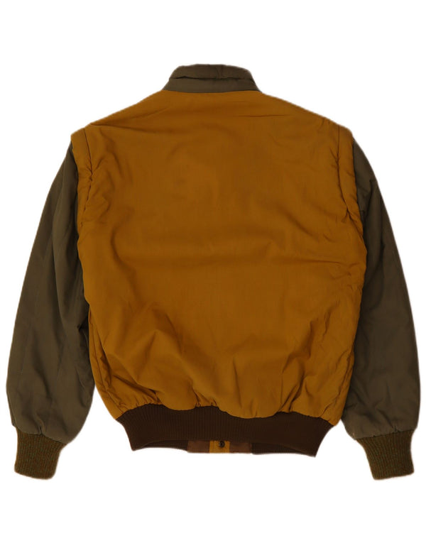 Jaqueta bomber masculina FACIBA UK 38 algodão colorblock amarelo médio