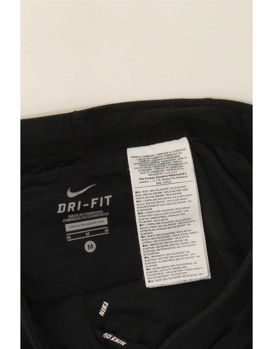 Leggings Nike Dri Fit Capri UK 12 Médio Preto Poliéster