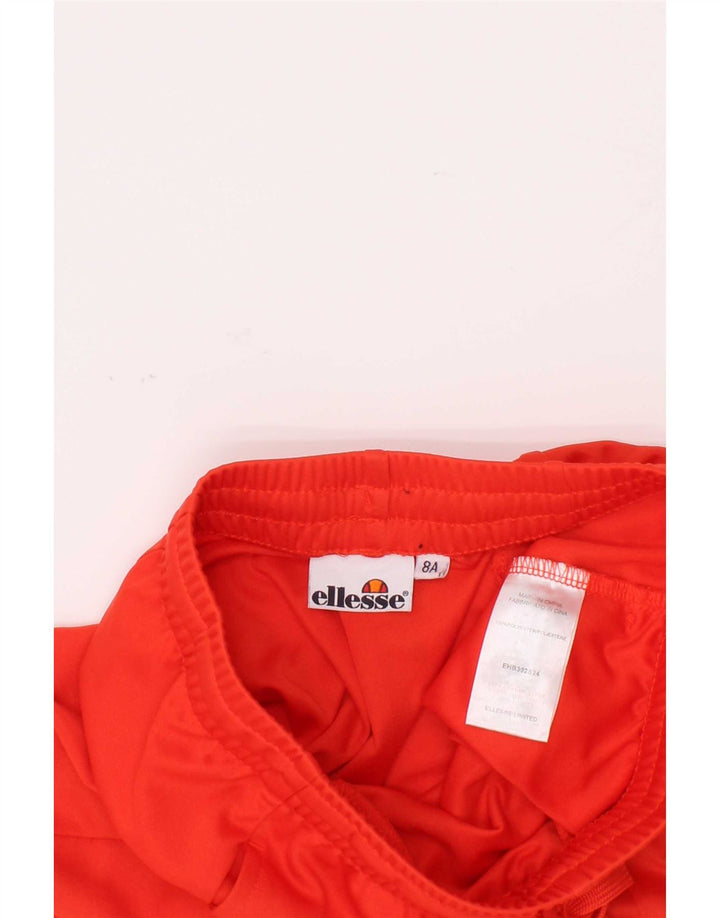 Ellesse Boys Sport Shorts 7-8 Anos Laranja Colourblock Poliéster