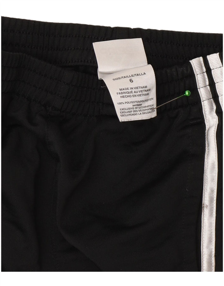 Calças de treino Adidas meninos 5-6 anos preto poliéster