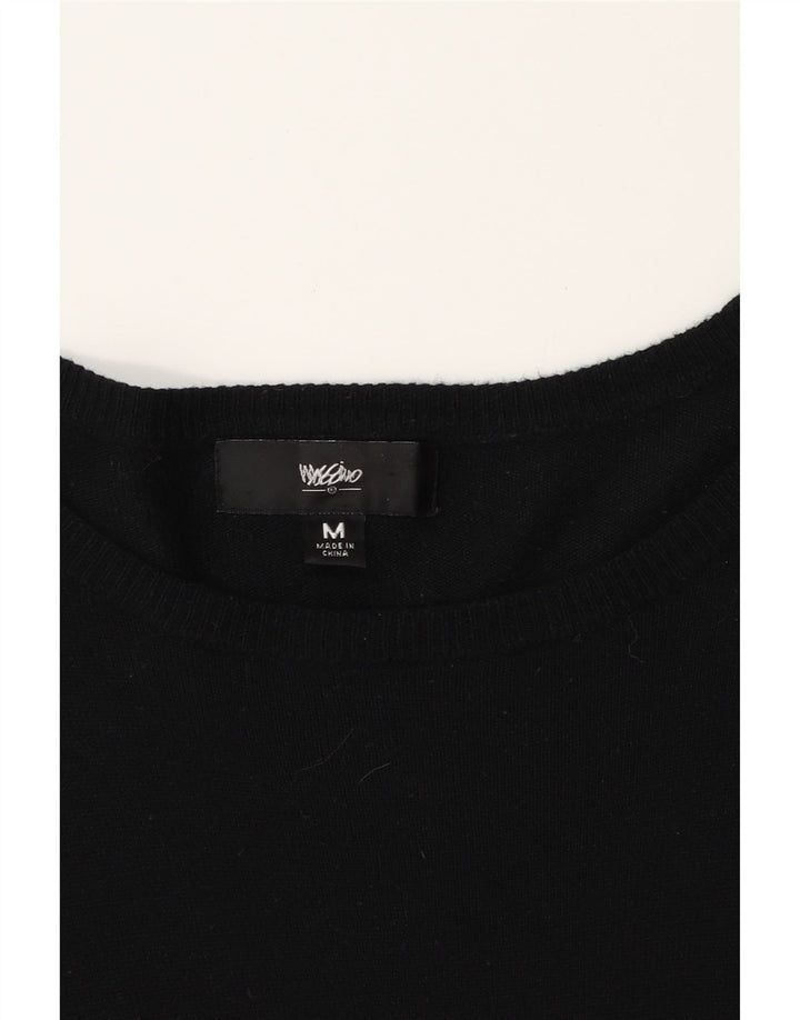 MOSSIMO Womens Boat Neck Jumper Sweater UK 14 Medium Black Vintage Mossimo and Second-Hand Mossimo from Messina Hembry 