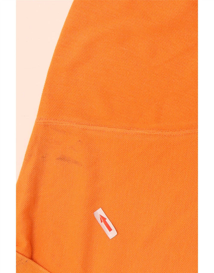 Camisa polo masculina Ball On algodão laranja médio