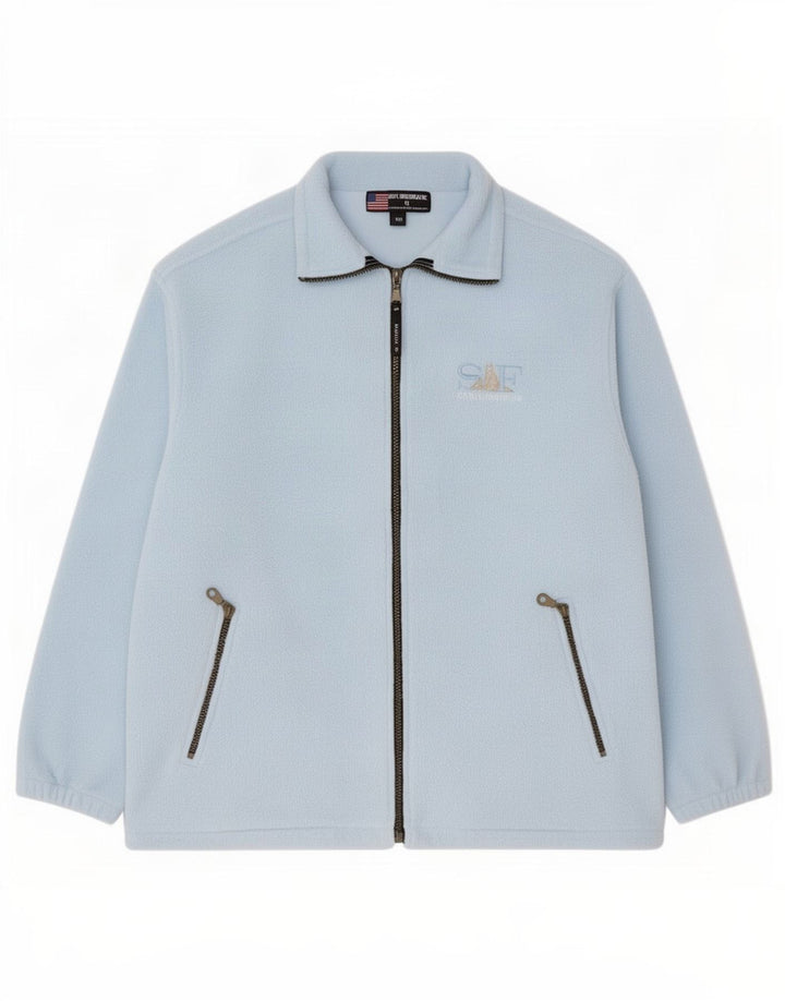Jaqueta de lã masculina vintage UK 38 azul médio