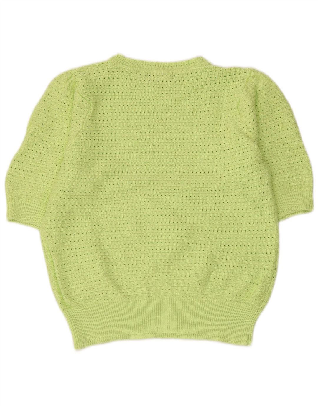 Suéter feminino MARKS & SPENCER com gola redonda Reino Unido 14 grande verde
