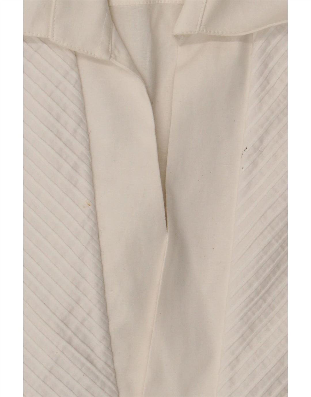 Camisa feminina vintage UK 14 algodão branco médio