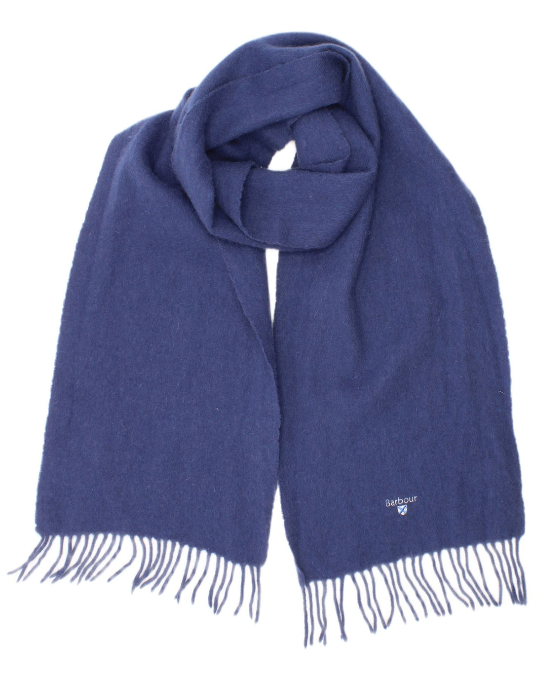 Lenço retangular masculino Barbour tamanho único lã azul