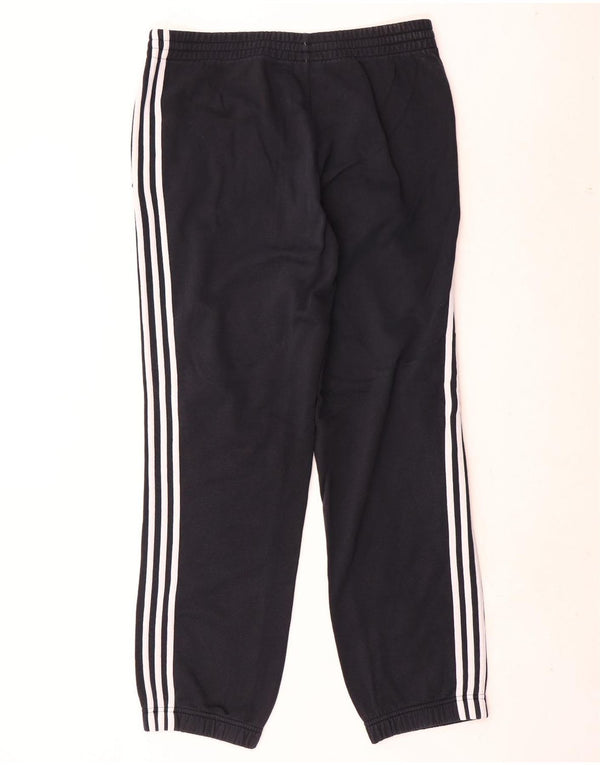 Calças de treino masculinas Adidas Joggers grandes de algodão preto