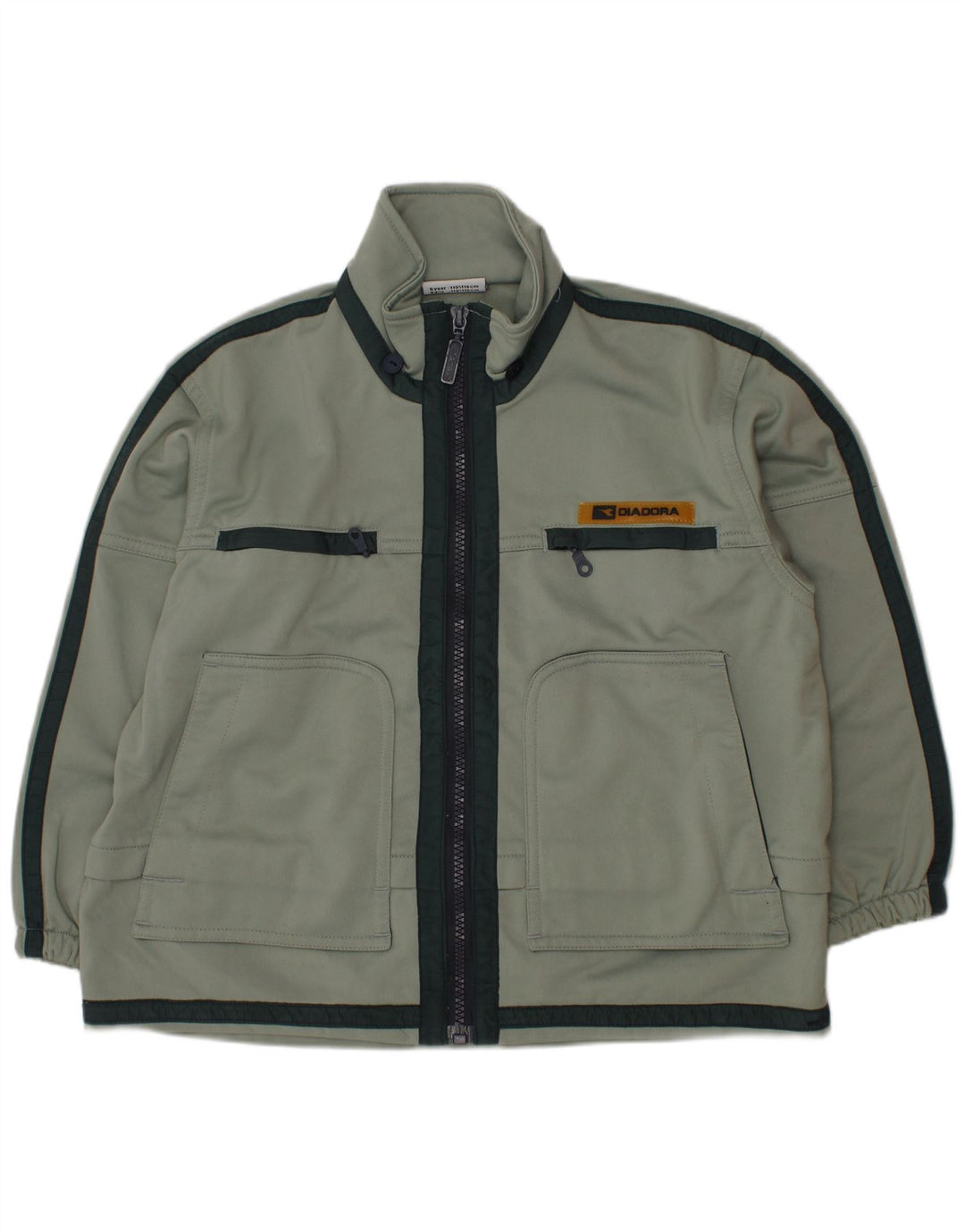 Jaqueta de treino para meninos DIADORA 5-6 anos verde colorblock poliéster