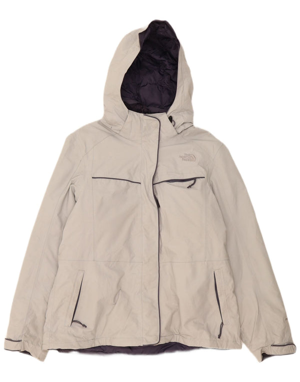 Jaqueta corta-vento com capuz Hyvent feminino The North Face Reino Unido 18 XL cinza nylon