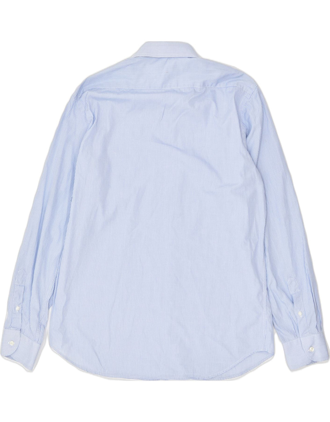 ROCCOBAROCCO Mens Shirt Large Blue Check Cotton | Vintage | Thrift | Second-Hand | Used Clothing | Messina Hembry 