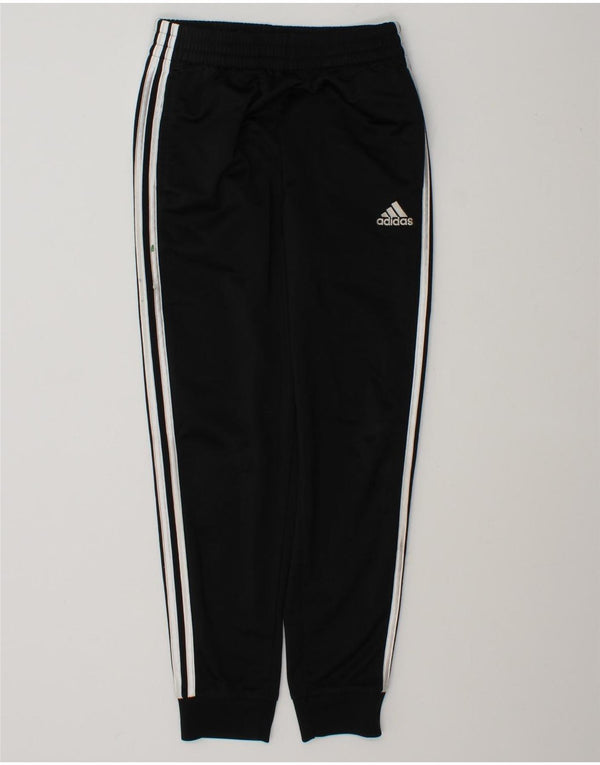 Adidas meninos calças de treino joggers 10-11 anos médio preto poliéster