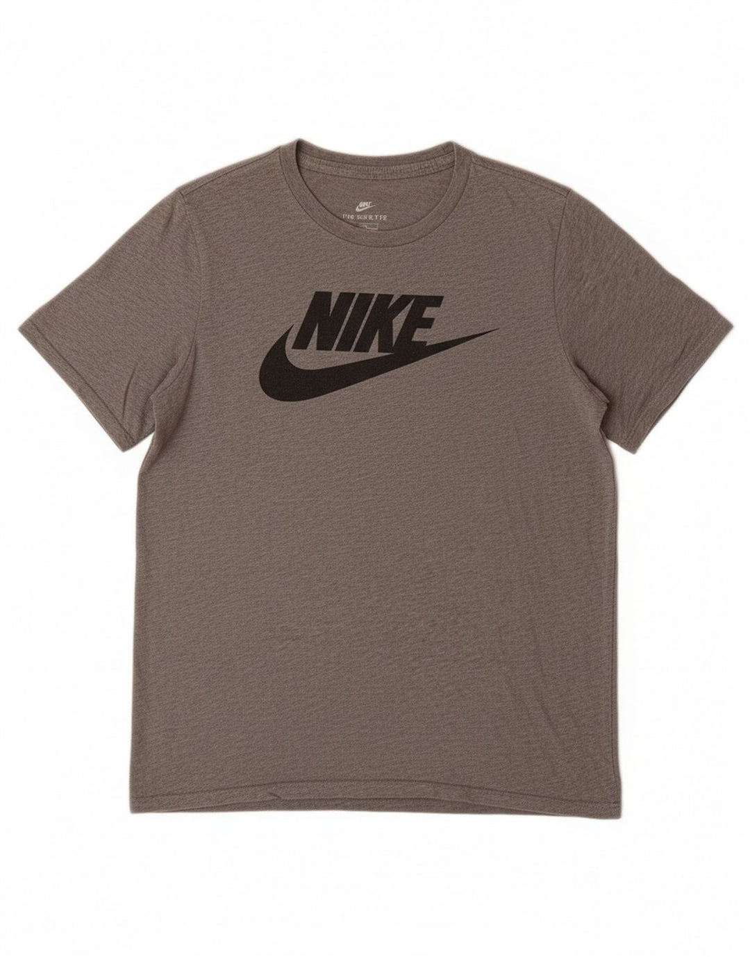 Camiseta NIKE masculina com corte atlético gráfico 12-13 anos grande algodão cinza