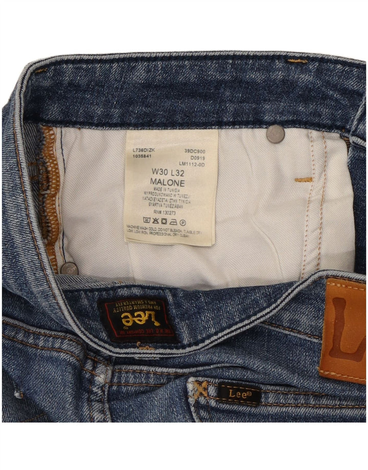 Lee Womens Malone Skinny Jeans W30 L32 Azul Algodão