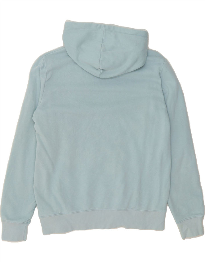 CHAMPION Womens Graphic Hoodie Jumper UK 16 Large Blue Vintage Champion and Second-Hand Champion from Messina Hembry 