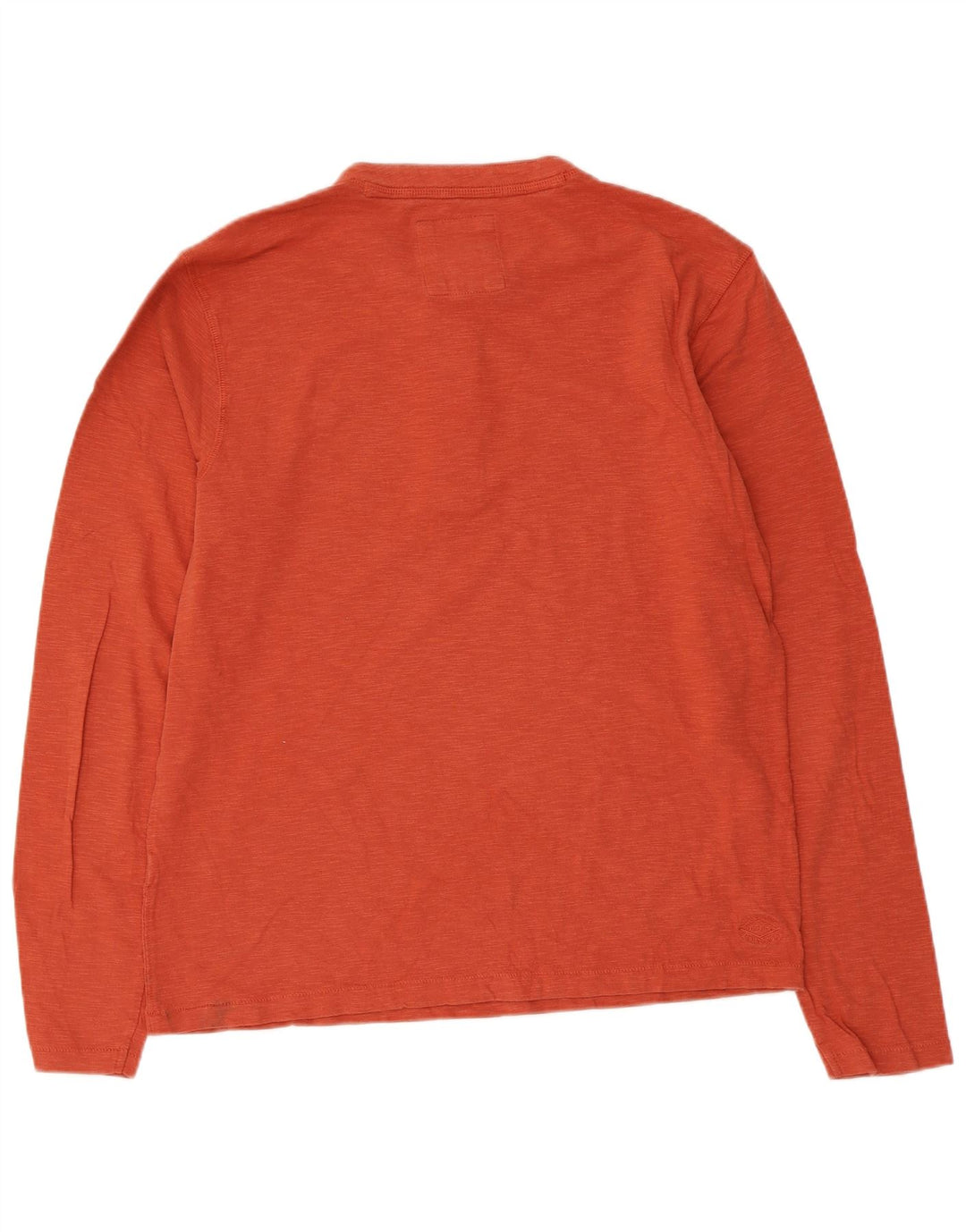 Fat Face Mens Top Manga Longa Médio Laranja Salpicado