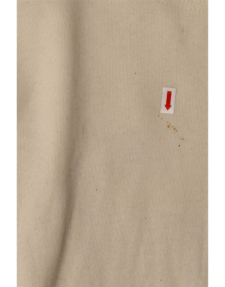 PUMA Mens Graphic Moletom Jumper Médio Off White