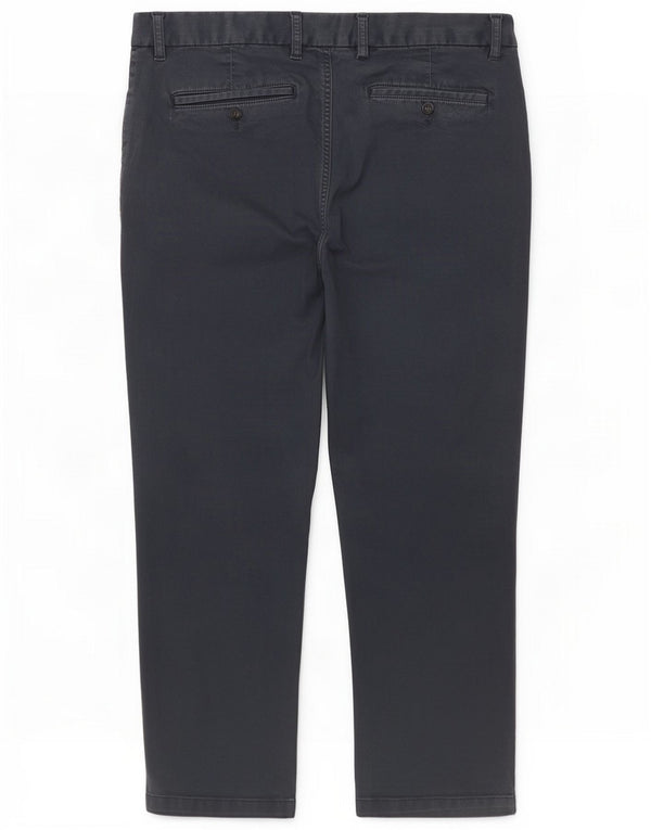 Calça Chino Masculina Marks & Spencer Regular Fit W40 L29 Algodão Azul Marinho
