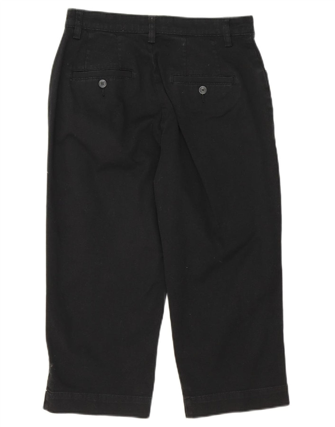 Calça capri feminina LEE reta EUA 6 médio W28 L19 algodão preto