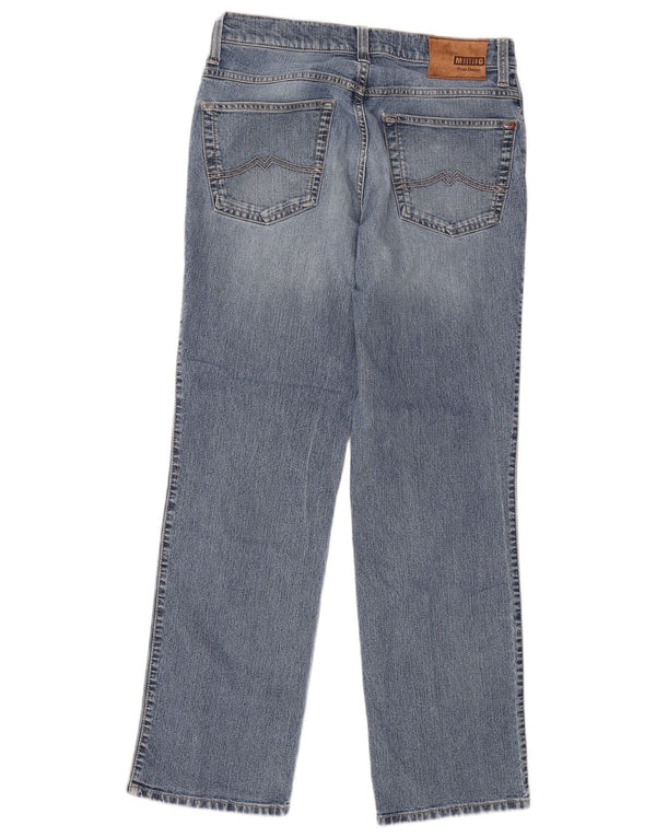 Mustang masculino slim fit jeans reto W32 L32 algodão azul