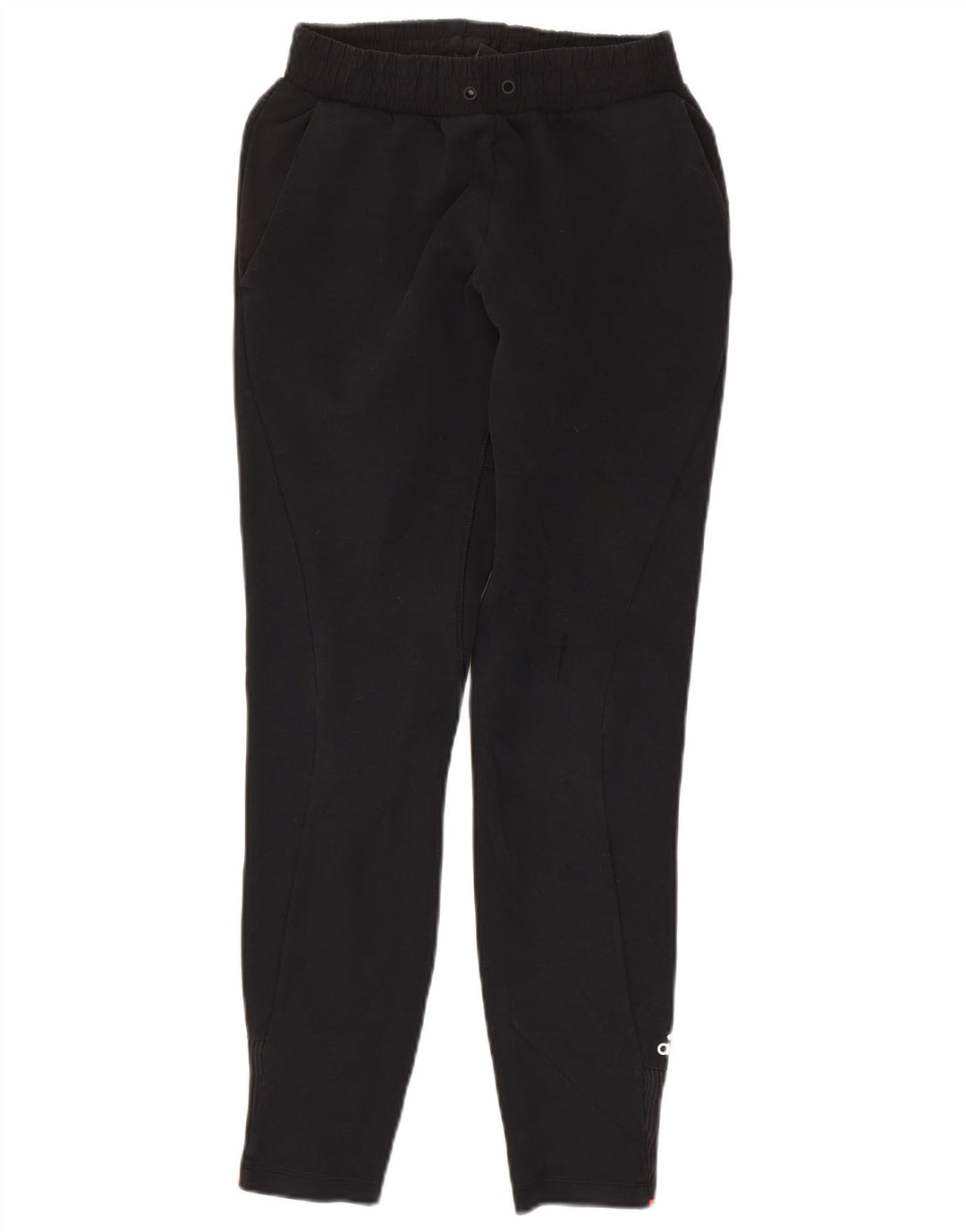 Adidas Calças de treino femininas joggers pequenas de algodão preto