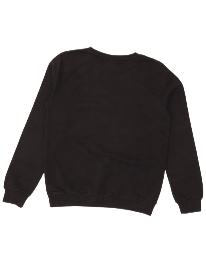 Ellesse Suéter feminino gráfico oversized com capuz Reino Unido 14 médio preto