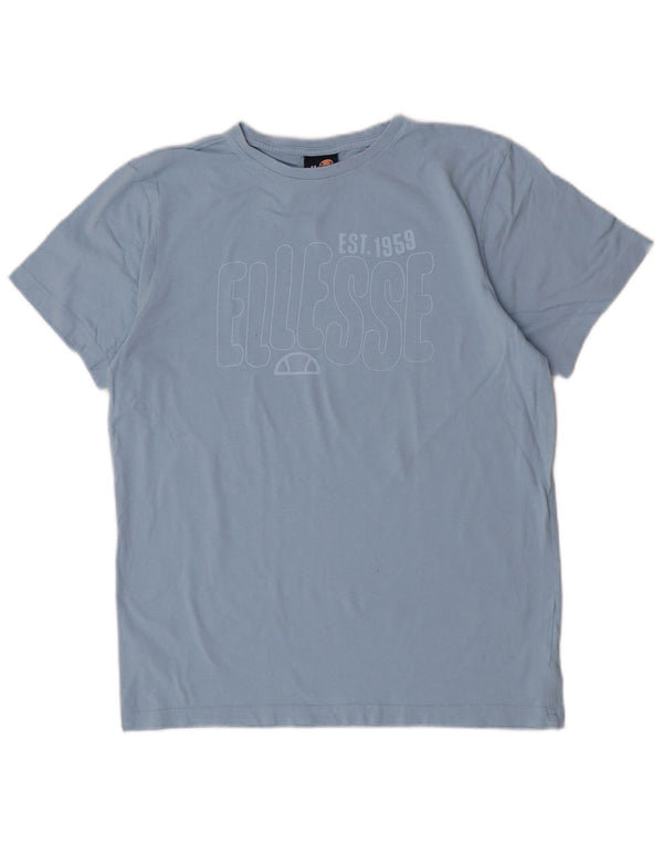 Camiseta feminina Ellesse com ajuste relaxado e estampa gráfica UK 10 pequena azul