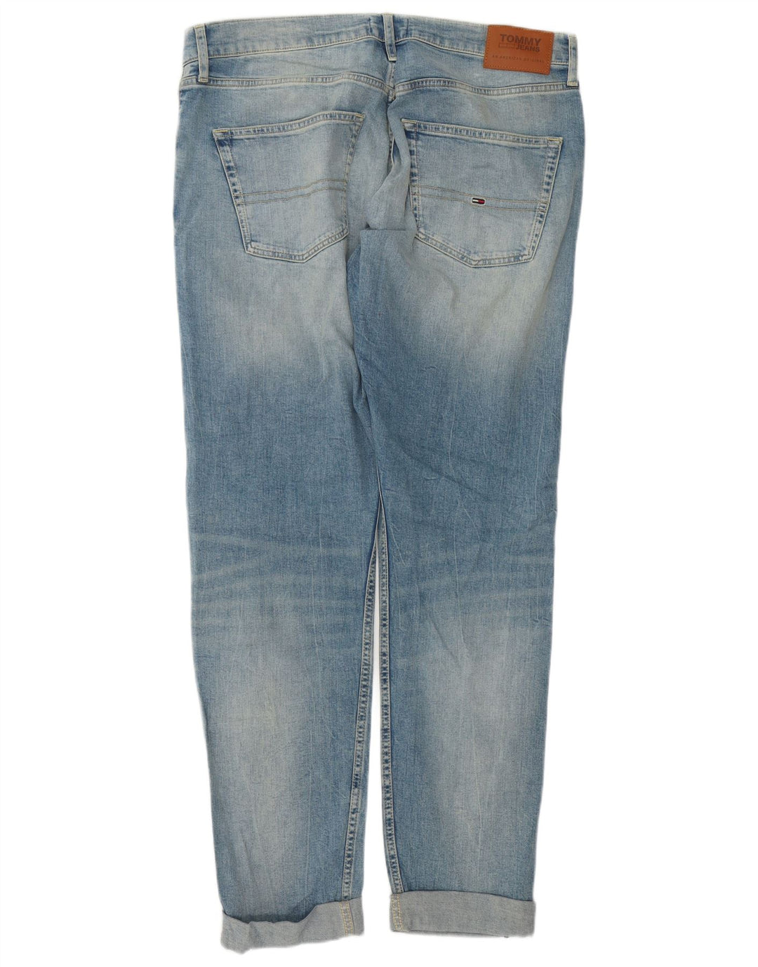 TOMMY HILFIGER Jeans Masculino Reto W34 L36 Azul Algodão