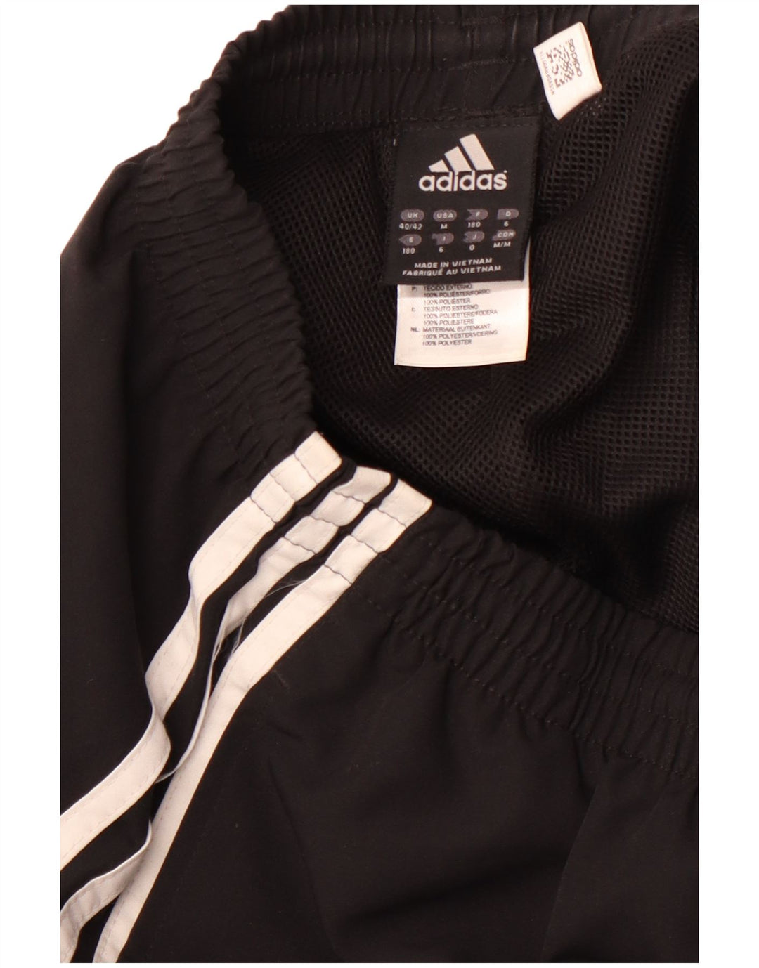ADIDAS Calças de treino masculinas Joggers UK 40/42 Medium Black Colourblock