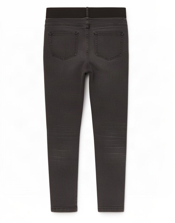 Calça jeans feminina Marks & Spencer UK 12 médio W32 L28 algodão preto