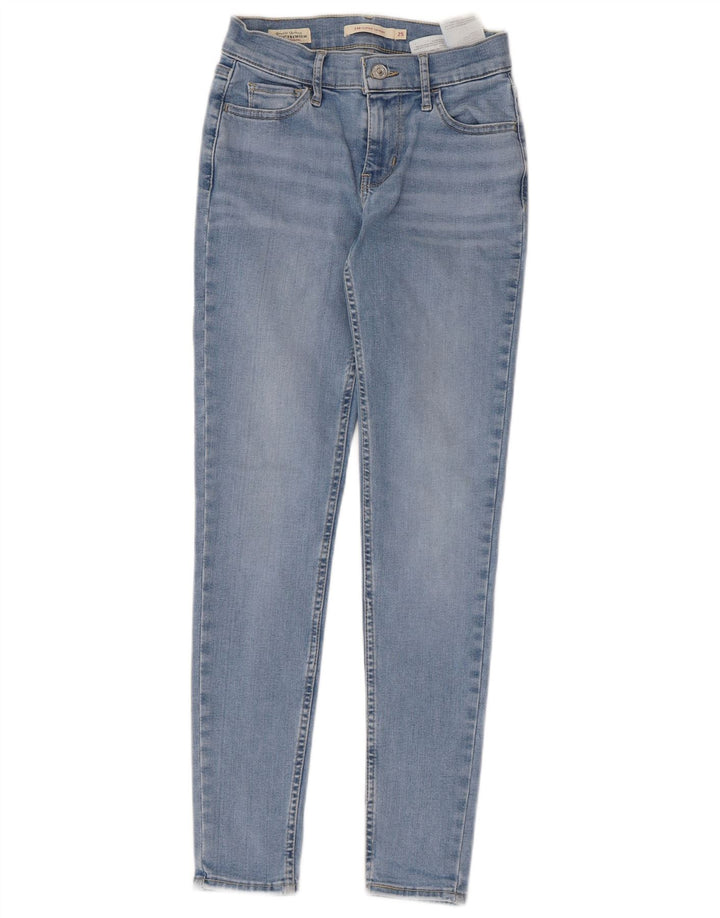 Calça jeans feminina Levi's 710 Super Skinny W25 L28 azul algodão