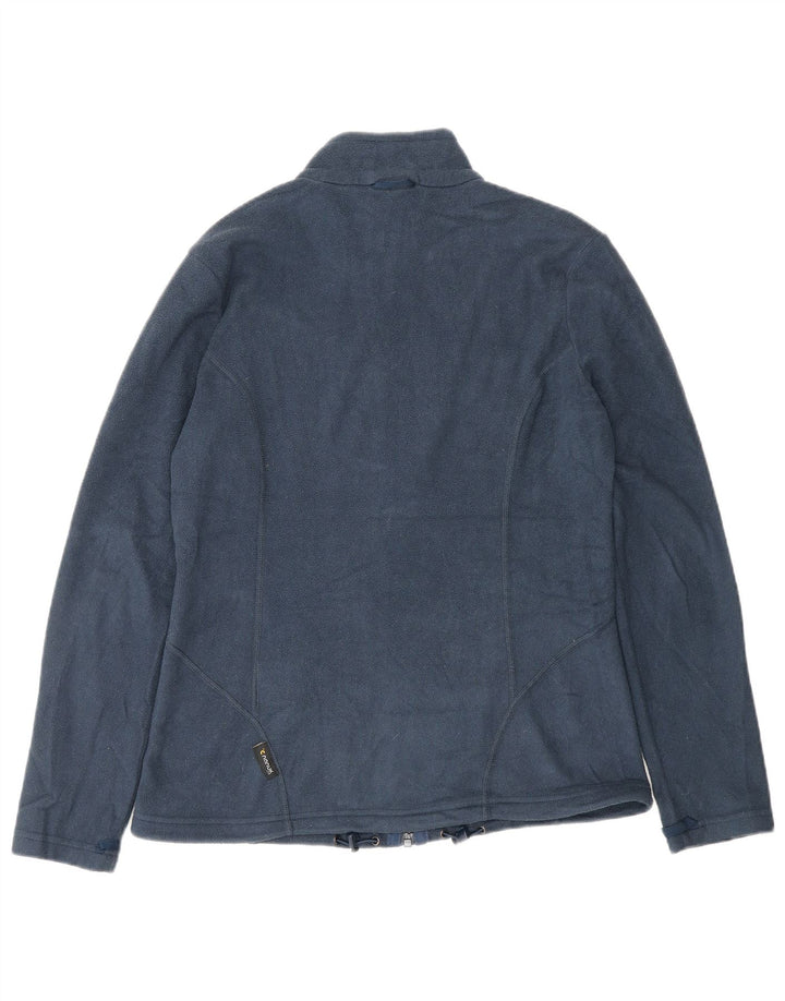 Jaqueta de lã feminina Jack Wolfskin Reino Unido 12 poliéster azul marinho médio